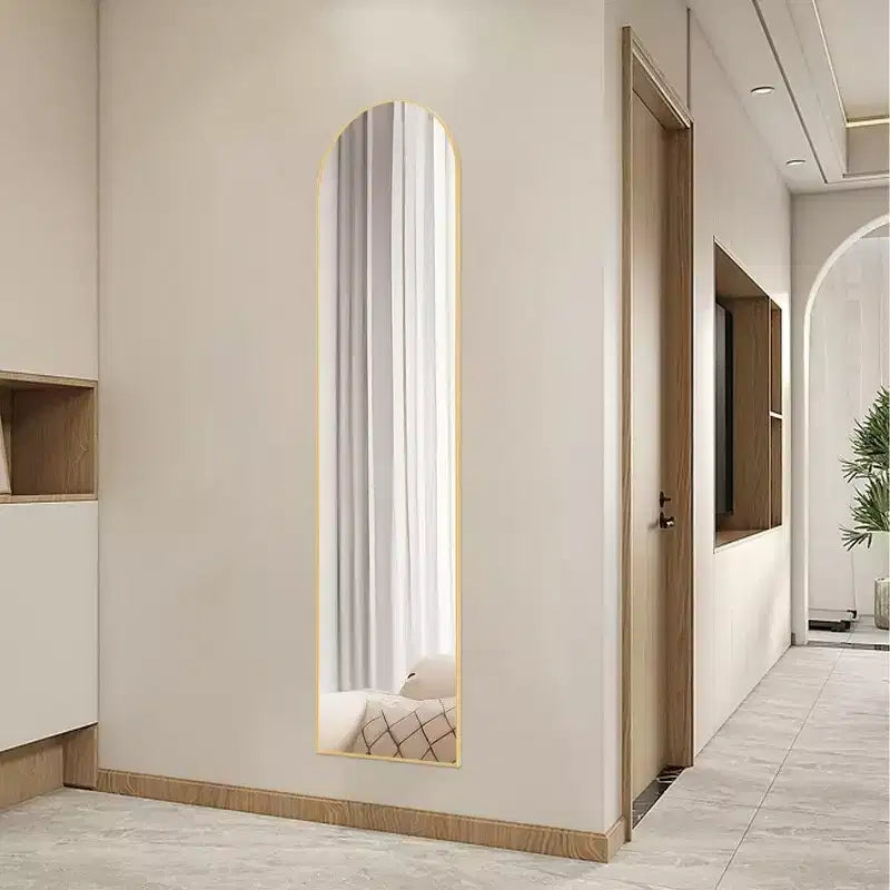 TUYOHW Specchio a Figura Intera con Cornice in Lega di Alluminio, Vetro Nano Aggiornato, Infrangibile e Antiruggine, Specchio da Parete per Soggiorno, Ingresso