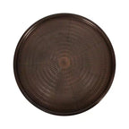 Tavolino rotondo da esterno in metallo Kate and Laurel Mahdavi, 25x25x16, bronzo