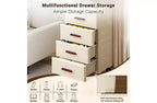 Mobile Storage Cabinet, Classificatore a 4 cassetti, Armadietto per ufficio con ruote per camera da letto, Comodino
