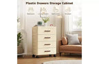 Mobile Storage Cabinet, Classificatore a 4 cassetti, Armadietto per ufficio con ruote per camera da letto, Comodino