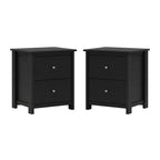 Comodini Galano a 2 cassetti, set da 2 con contenitore 47,5 L x 39,9 P x 55,4 H cm