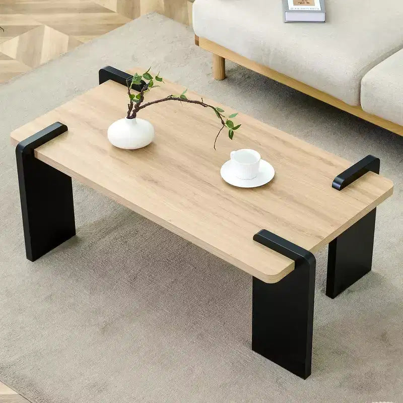 Tavolini, Tavolino basso in legno massello, Tavolino da tè, Tavolino da centro stile rustico, Tavolino da caffè per il tempo libero