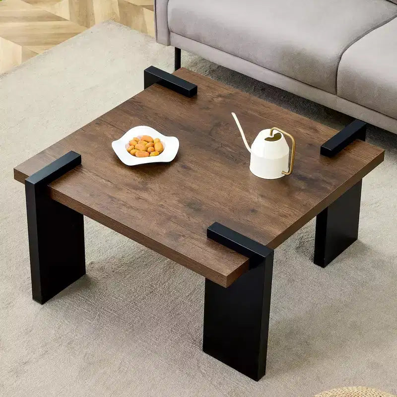 Tavolini, Tavolino basso in legno massello, Tavolino da tè, Tavolino da centro stile rustico, Tavolino da caffè per il tempo libero