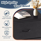 JIONJOY Comodino a 5 cassetti in tessuto - Organizer facile da montare per camera da letto, armadio e ufficio, telaio moderno in ferro battuto