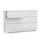 Comò doppio a 6 cassetti Storkcraft Brookside