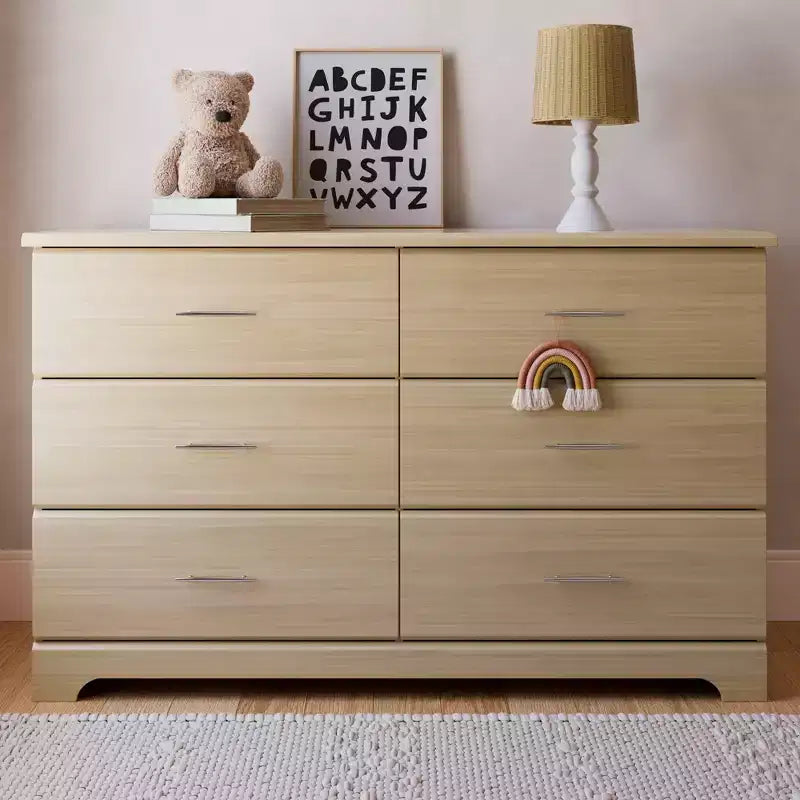 Comò doppio a 6 cassetti Storkcraft Brookside