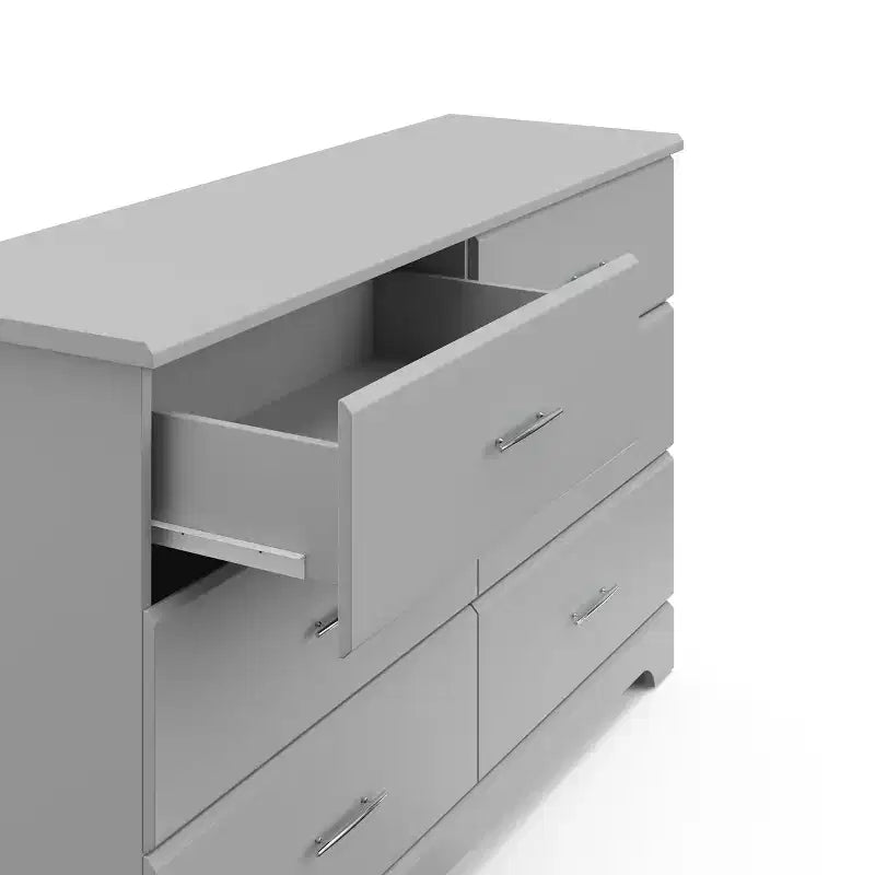 Comò doppio a 6 cassetti Storkcraft Brookside