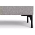 Lilah Tavolino da Caffè Rettangolare Grande da 122 cm Stile Moderno di Metà Secolo con Pouf Contenitore e Coperchio Sollevabile
