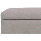 Lilah Tavolino da Caffè Rettangolare Grande da 122 cm Stile Moderno di Metà Secolo con Pouf Contenitore e Coperchio Sollevabile