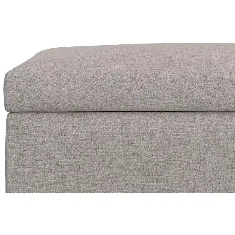 Lilah Tavolino da Caffè Rettangolare Grande da 122 cm Stile Moderno di Metà Secolo con Pouf Contenitore e Coperchio Sollevabile