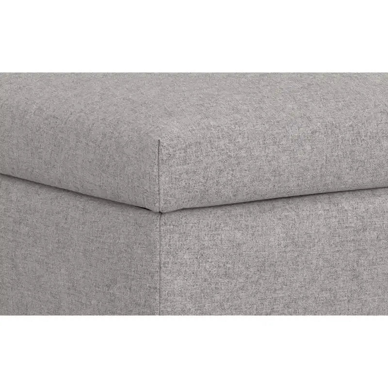 Lilah Tavolino da Caffè Rettangolare Grande da 122 cm Stile Moderno di Metà Secolo con Pouf Contenitore e Coperchio Sollevabile