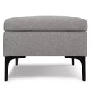 Lilah Tavolino da Caffè Rettangolare Grande da 122 cm Stile Moderno di Metà Secolo con Pouf Contenitore e Coperchio Sollevabile