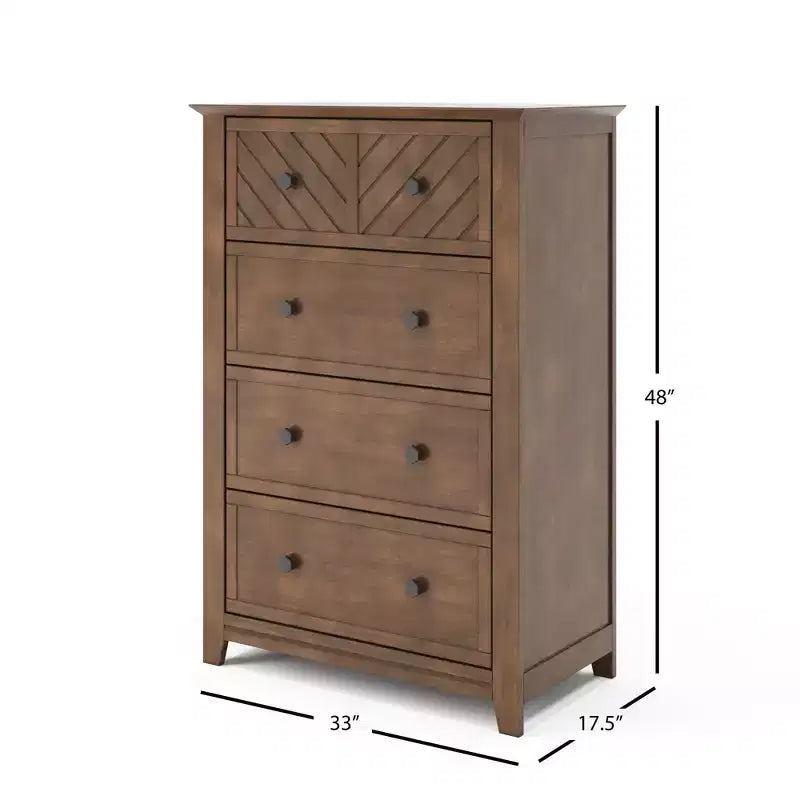 Comò a 4 cassetti Atwood Child Craft per la cameretta o la camera da letto, ampio spazio di archiviazione, kit anti-ribaltamento incluso per evitare il ribaltamento, atossico, finitura sicura per i bambini