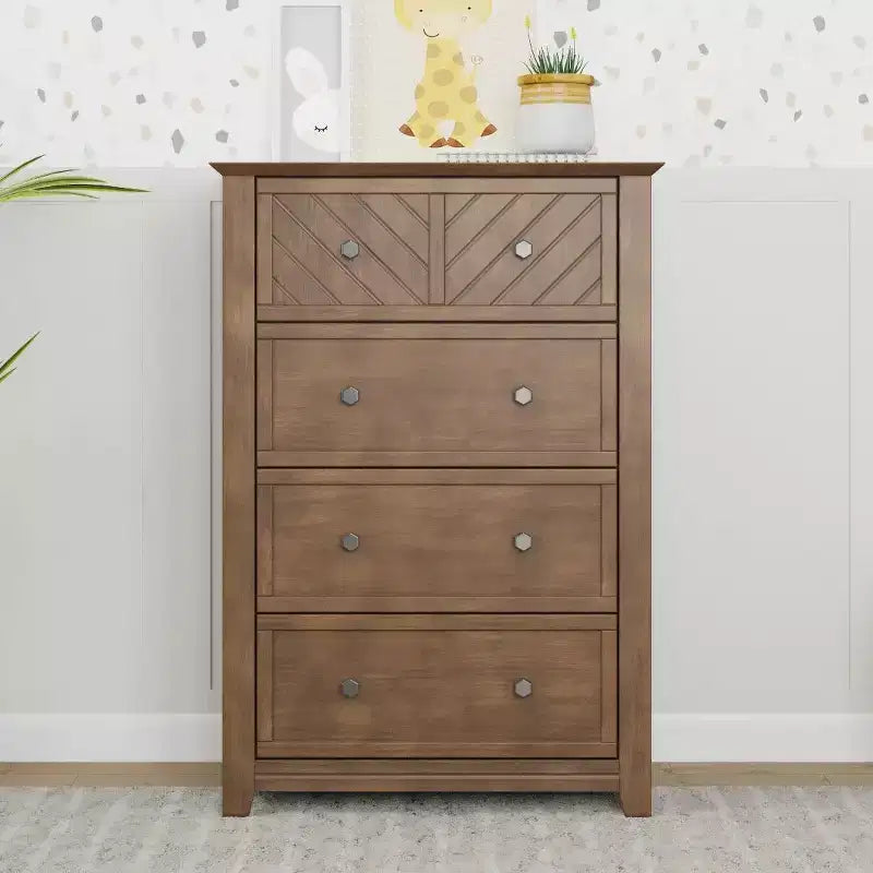 Child Craft Atwood 4-Drawer Dresser for Nursery or Bedroom, Plenty of Storage, Anti-Tip Kit Included to Prevent Tipping, Non-Toxic, Baby Safe Finish
