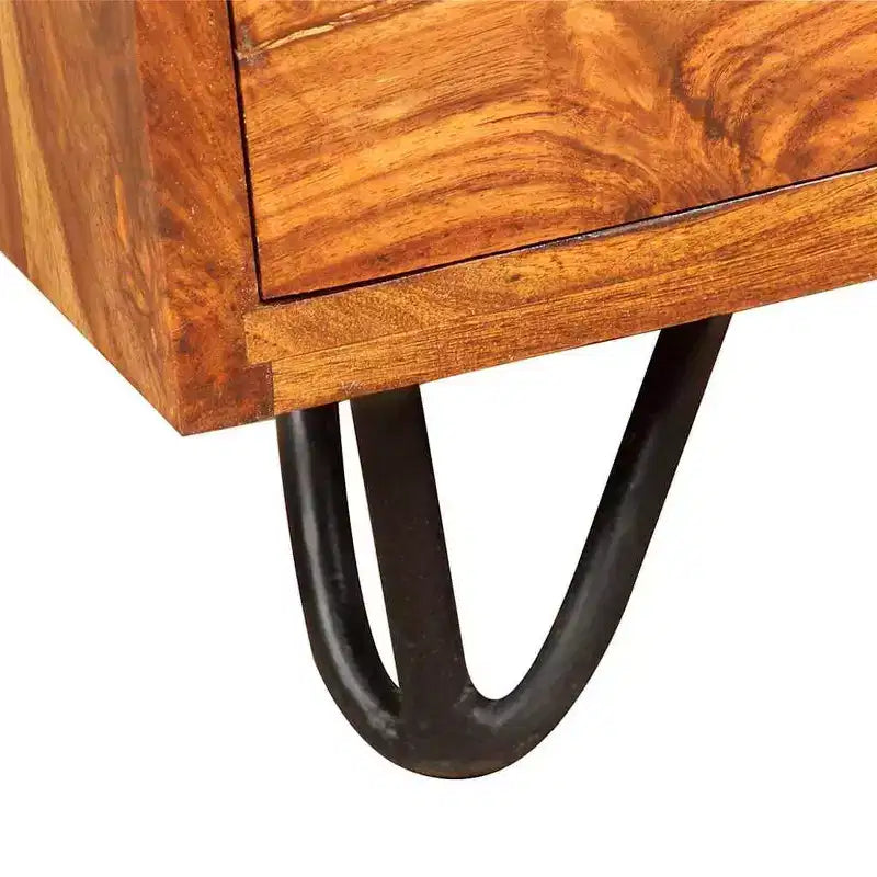 vidaXL Scrivania con 1 Cassetto e 1 Armadietto Legno Massello di Acacia