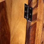 vidaXL Scrivania con 1 Cassetto e 1 Armadietto Legno Massello di Acacia