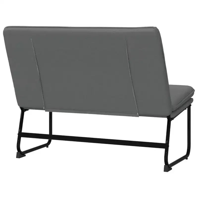 vidaXL Panca Grigio scuro 100x75x76 cm Tessuto - Grigio scuro