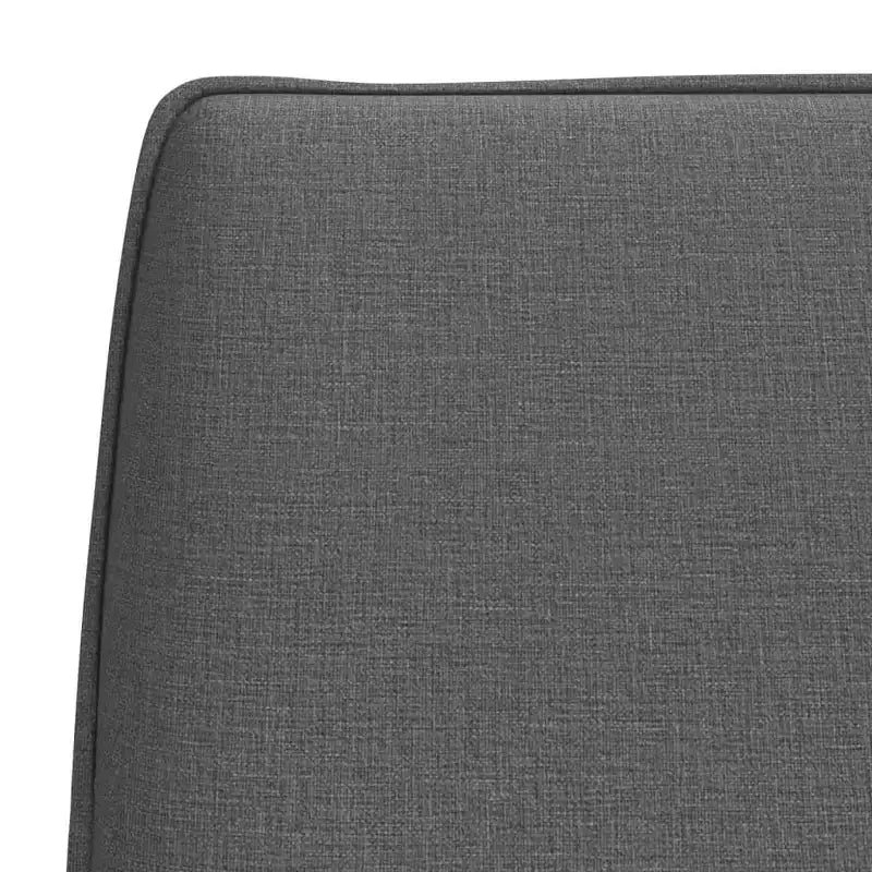 vidaXL Panca Grigio scuro 100x75x76 cm Tessuto - Grigio scuro