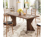 Dining Room Table , 70.9 in Rectangular Kitchen Table Dining Room Furniture with Sturdy Frame, Thickened Long Tabledesk and Dinner Desk