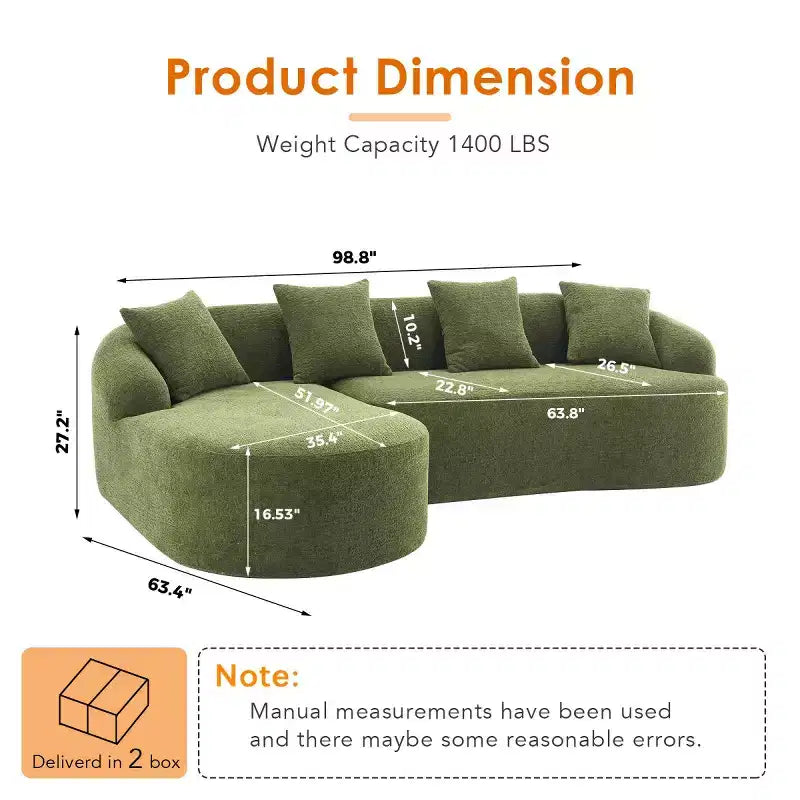 Divano componibile a L con chaise longue, Divano componibile in ciniglia, Divano componibile moderno per soggiorno e camera da letto-Panipeachy
