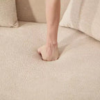 Divano componibile a L con chaise longue, Divano componibile in ciniglia, Divano componibile moderno per soggiorno e camera da letto-Panipeachy