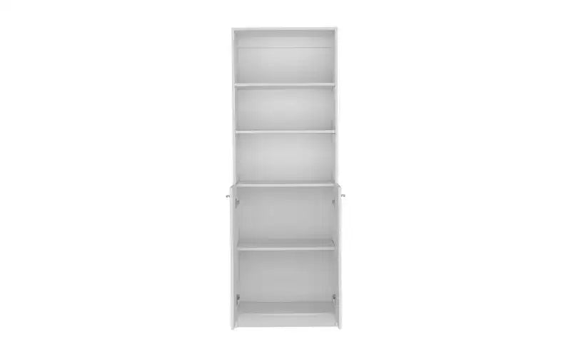 TUYOHW Librerie moderne a 3 ripiani con 2 ante, libreria con contenitori aperti e chiusi combinati, libreria verticale per soggiorno, ufficio domestico