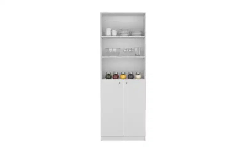 TUYOHW Librerie moderne a 3 ripiani con 2 ante, libreria con contenitori aperti e chiusi combinati, libreria verticale per soggiorno, ufficio domestico