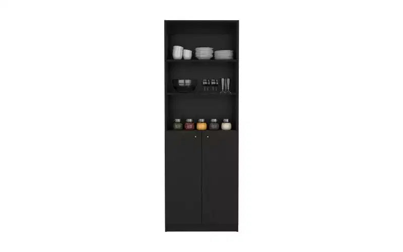 TUYOHW Librerie moderne a 3 ripiani con 2 ante, libreria con contenitori aperti e chiusi combinati, libreria verticale per soggiorno, ufficio domestico