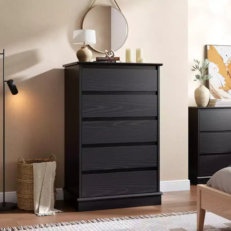 Cassettiera per Camera da Letto, Comodino con Cassetti in Legno, Mobile TV con Due Cassetti, Organizzatore per Vestiti per Armadio, Corridoio, Camera da Letto,