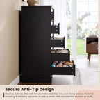 Cassettiera per Camera da Letto, Comodino con Cassetti in Legno, Mobile TV con Due Cassetti, Organizzatore per Vestiti per Armadio, Corridoio, Camera da Letto,