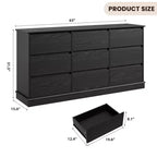 Cassettiera per Camera da Letto, Comodino con Cassetti in Legno, Mobile TV con Due Cassetti, Organizzatore per Vestiti per Armadio, Corridoio, Camera da Letto,