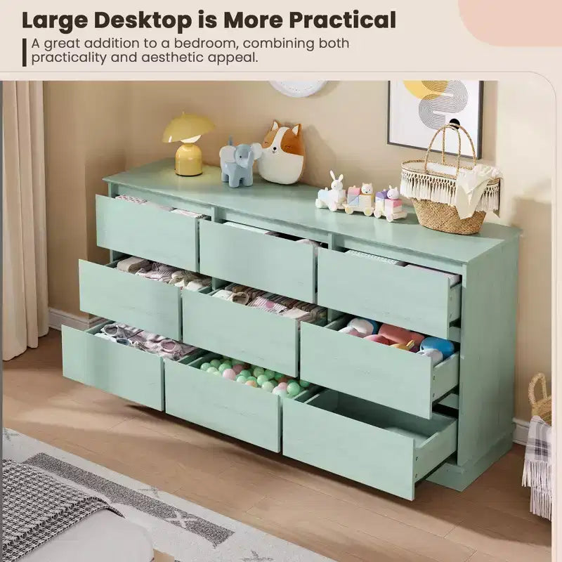 Cassettiera per Camera da Letto, Comodino con Cassetti in Legno, Mobile TV con Due Cassetti, Organizzatore per Vestiti per Armadio, Corridoio, Camera da Letto,