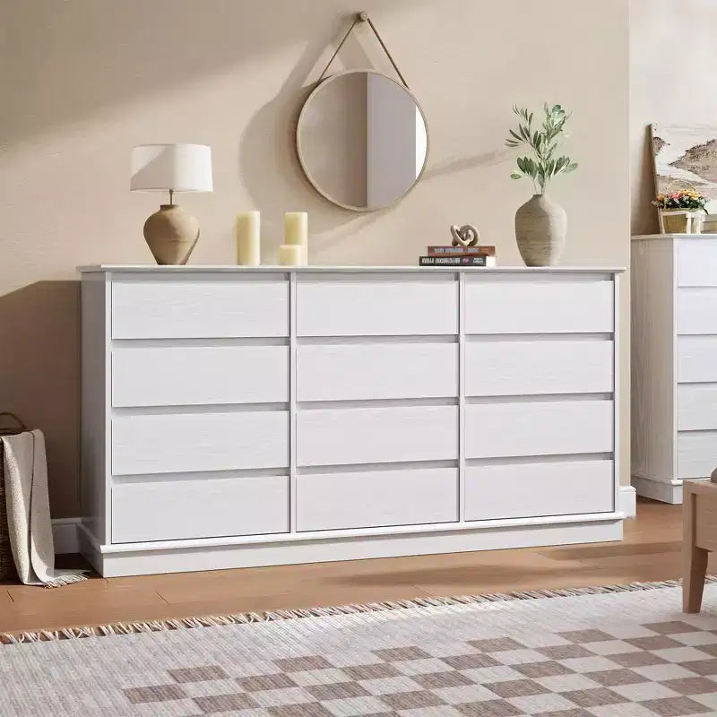 Cassettiera per Camera da Letto, Comodino con Cassetti in Legno, Mobile TV con Due Cassetti, Organizzatore per Vestiti per Armadio, Corridoio, Camera da Letto,