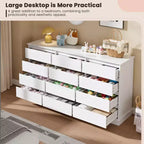 Cassettiera per Camera da Letto, Comodino con Cassetti in Legno, Mobile TV con Due Cassetti, Organizzatore per Vestiti per Armadio, Corridoio, Camera da Letto,