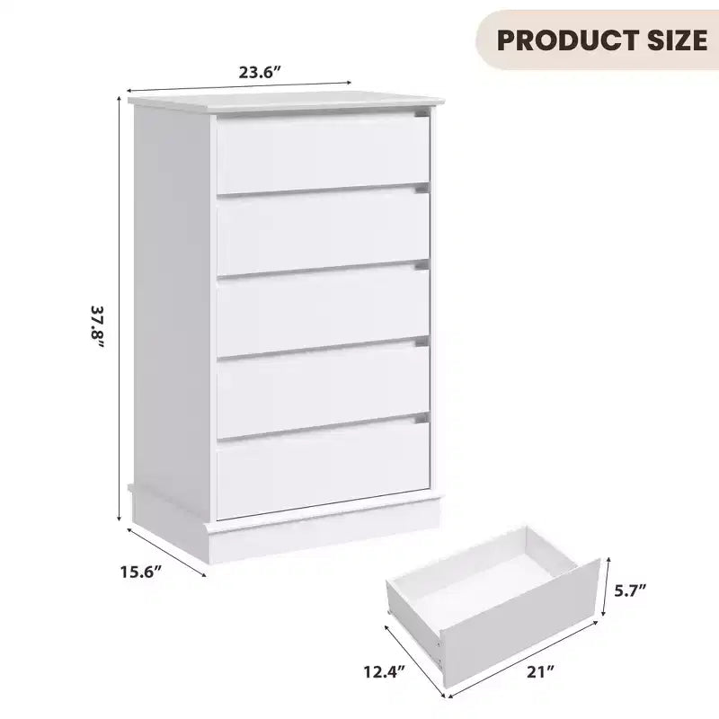 Cassettiera per Camera da Letto, Comodino con Cassetti in Legno, Mobile TV con Due Cassetti, Organizzatore per Vestiti per Armadio, Corridoio, Camera da Letto,