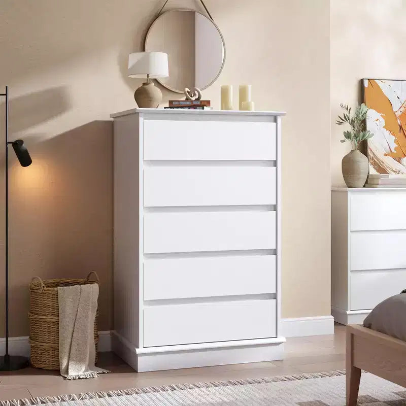 Cassettiera per Camera da Letto, Comodino con Cassetti in Legno, Mobile TV con Due Cassetti, Organizzatore per Vestiti per Armadio, Corridoio, Camera da Letto,
