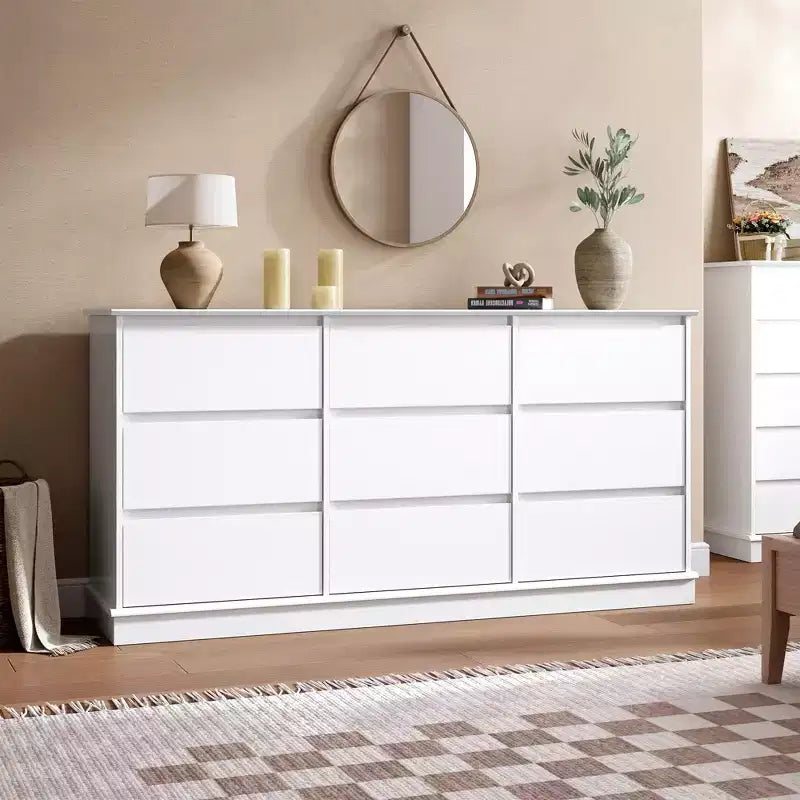 Cassettiera per Camera da Letto, Comodino con Cassetti in Legno, Mobile TV con Due Cassetti, Organizzatore per Vestiti per Armadio, Corridoio, Camera da Letto,