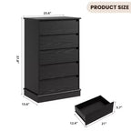 Cassettiera per Camera da Letto, Comodino con Cassetti in Legno, Mobile TV con Due Cassetti, Organizzatore per Vestiti per Armadio, Corridoio, Camera da Letto,