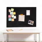 Large Felt Cork Board with 9Mm Thick Surface - Foldable Bulletin Board for Walls with Pre-Installed Hanging Hardware - Premium Cork Board