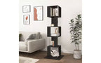 TUYOHW Librerie ad Angolo Girevoli in Legno, Libreria Verticale con Piatto Acrilico, Scaffali Verticali Multifunzione per Piccoli Spazi, Ufficio