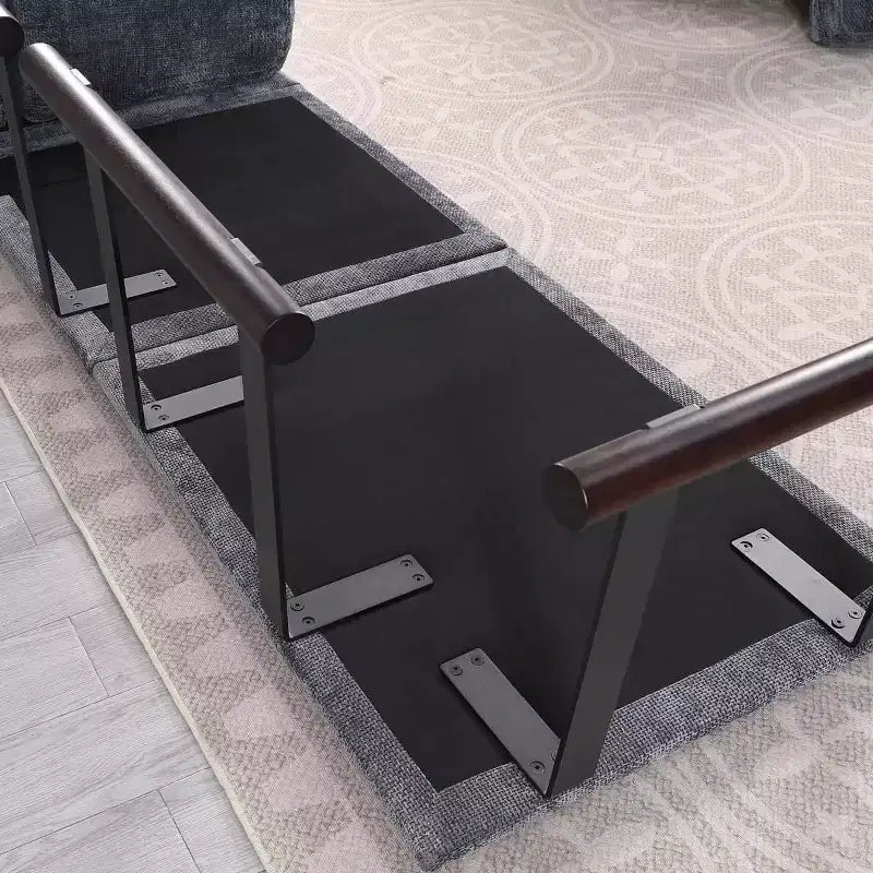 Divano modulare dritto a 3 posti oversize con struttura in legno e metallo, divano moderno in velluto effetto nuvola per soggiorno o appartamento - Panipeachy
