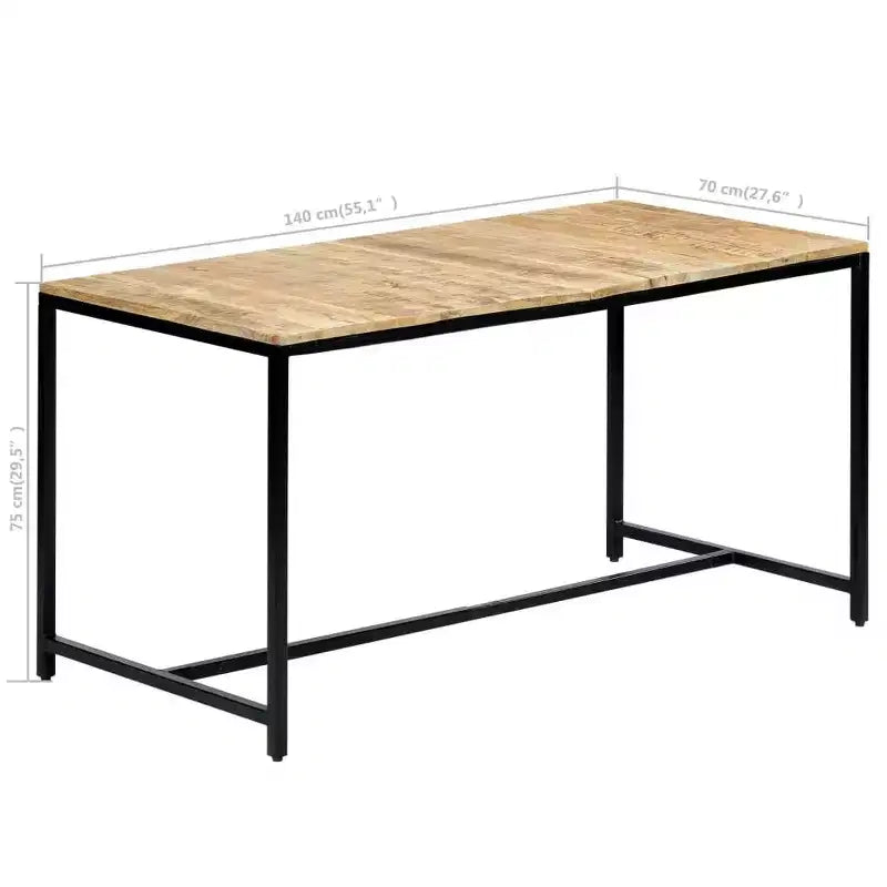 vidaXL Tavolo da pranzo marrone e nero