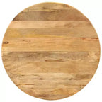 vidaXL Tavolo da pranzo Legno naturale, nero - 110x78 cm Legno massello di mango