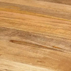vidaXL Tavolo da pranzo Legno naturale, nero - 110x78 cm Legno massello di mango