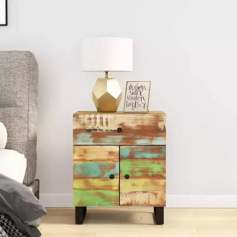 vidaXL Comodino Colori Misti