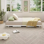 Struttura letto estraibile singola COZONY con rotelle bloccabili, design a scomparsa, supporto a doghe in acciaio, piattaforma letto silenziosa, soluzione salvaspazio