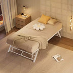 Struttura letto estraibile singola COZONY con rotelle bloccabili, design a scomparsa, supporto a doghe in acciaio, piattaforma letto silenziosa, soluzione salvaspazio