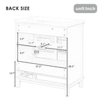 Mobiletto da bagno da 76 cm con lavello e contenitore, mobiletto da bagno in legno con cassetti e ante