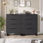 Comò alto a 4 cassetti, mobile contenitore verticale in legno da 105 cm con design autoportante per camera da letto, soggiorno, corridoio e ingresso, nero