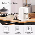GDFStudio Agnes 56 Isola Cucina con Rotelle a Strisce Verticali Goffrate con Anta a Ribalta, Presa Elettrica e 6 Cassetti